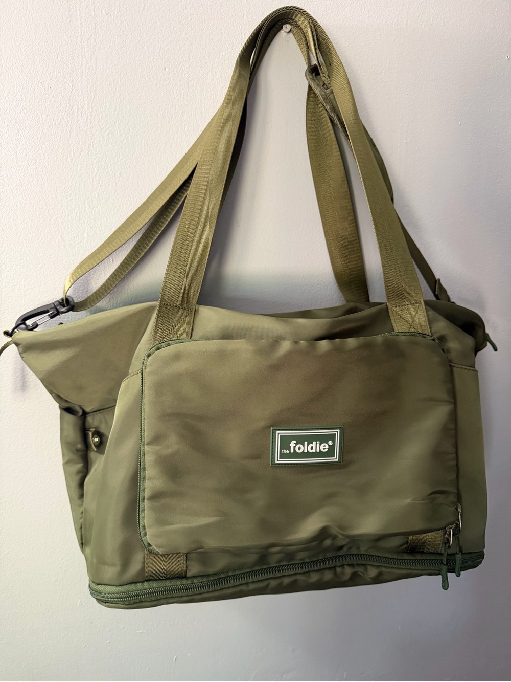 The Foldie Olive Green Foldable Weekend Bag